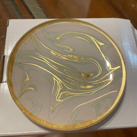 Beautiful Glass Trinket Dish - New in Box - Picture 2 of 3